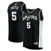 Stephon Castle San Antonio Spurs Youth 2024 NBA Draft Fast Break Player Jersey Icon Edition Black - Fanatics