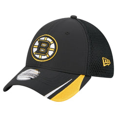 Boston Bruins New Era Linear Featherweight 39THIRTY Flex Hat - Black | US 201912196