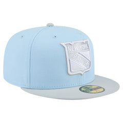 New York Rangers New Era Color Pack 2-Tone 59FIFTY Fitted Hat - Light Blue/Gray | US 201912224