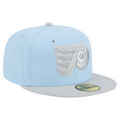 Philadelphia Flyers New Era Color Pack Two-Tone 59FIFTY Fitted Hat - Light Blue/Gray | US 201912225