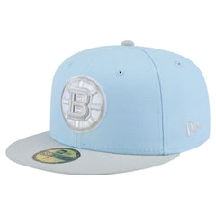 Boston Bruins New Era Color Pack Two-Tone 59FIFTY Fitted Hat - Light Blue/Gray | US 201912237