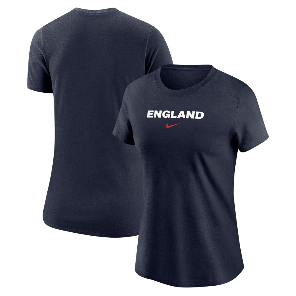 England National Team Women's Wordmark T-Shirt Navy - Nike cheap