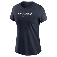 England National Team Women's Wordmark T-Shirt Navy - Nike cheap