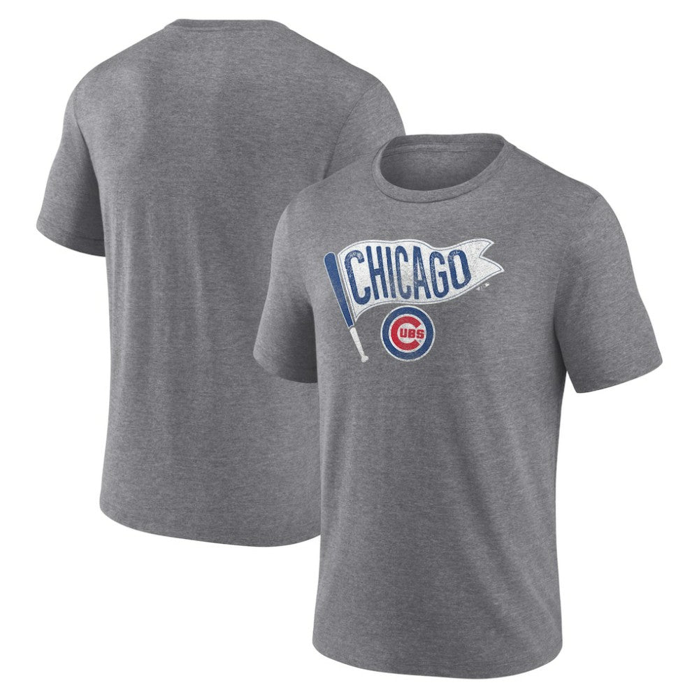Chicago Cubs Hometown Collection Those Cubbies Tri-Blend T-Shirt - Heather Gray T-shirts