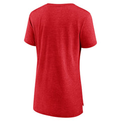 Cincinnati Reds Women's Arch Tri-Blend T-Shirt - Red T-shirts