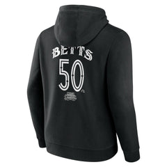 Mookie Betts Los Angeles Dodgers Mister Cartoon Name & Number Pullover Hoodie - Black Hoodies