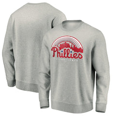 Philadelphia Phillies Heater Pullover Sweatshirt - Gray Pullover