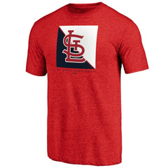 St. Louis Cardinals Pregame Vibe Tri-Blend T-Shirt - Red T-shirts