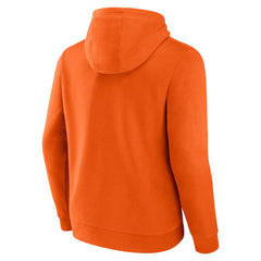 Anaheim Ducks Fanatics Primary Logo Fleece Pullover Hoodie - Orange | US 201915596
