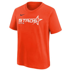 Houston Astros Nike Youth 2025 City Connect Wordmark T-Shirt - Orange T-shirts