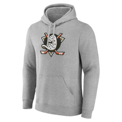 Anaheim Ducks Primary Logo Pullover Sweatshirt - Gray | US 201922061