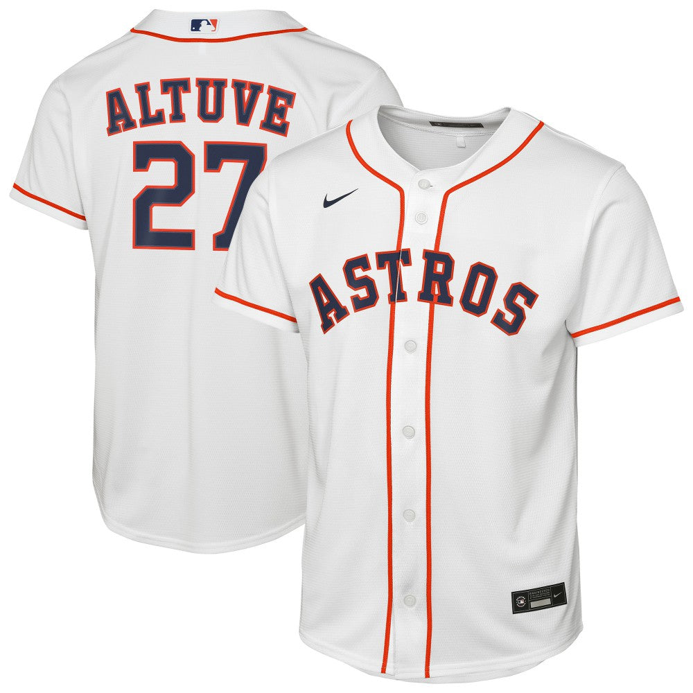 Jose Altuve Houston Astros Nike Youth Home Replica Player Jersey - White Jerseys