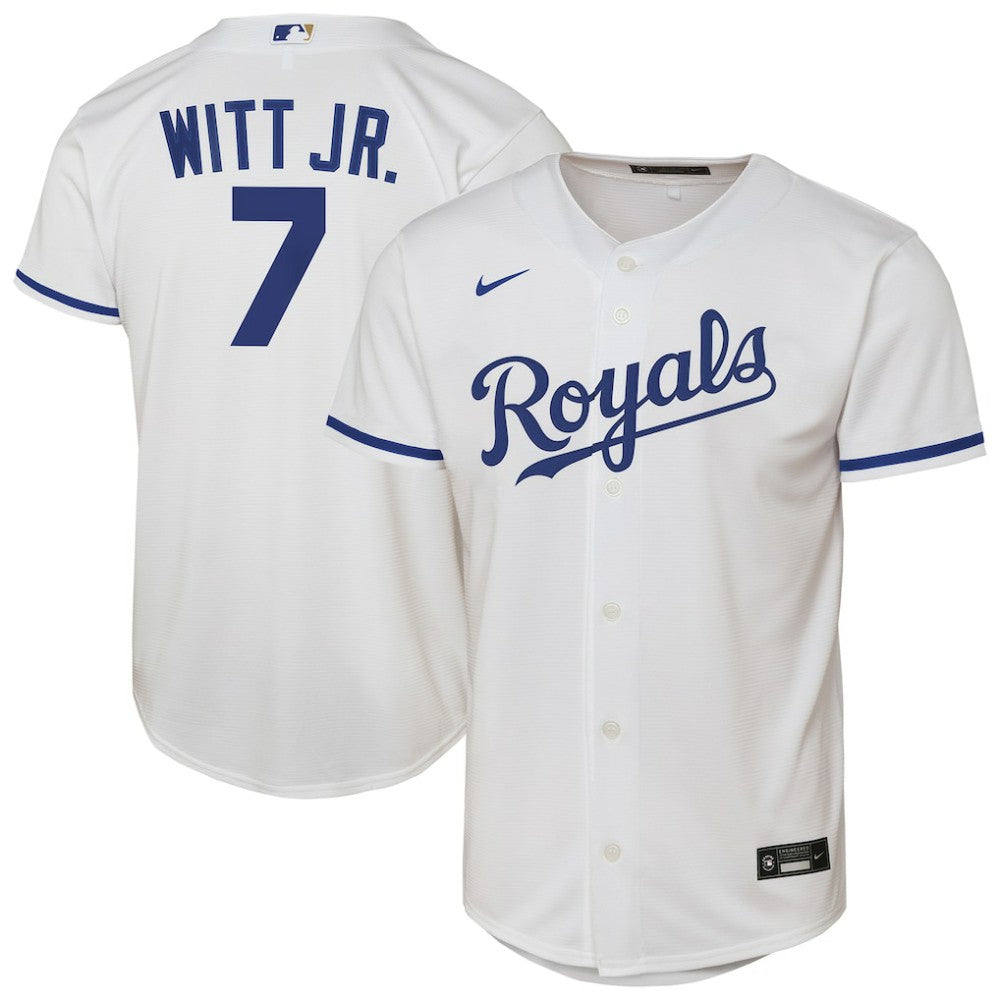 Bobby Witt Jr. Kansas City Royals Nike Youth Home Replica Player Jersey - White Jerseys
