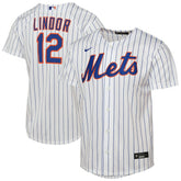 Francisco Lindor New York Mets Nike Youth Home Replica Player Jersey - White Jerseys