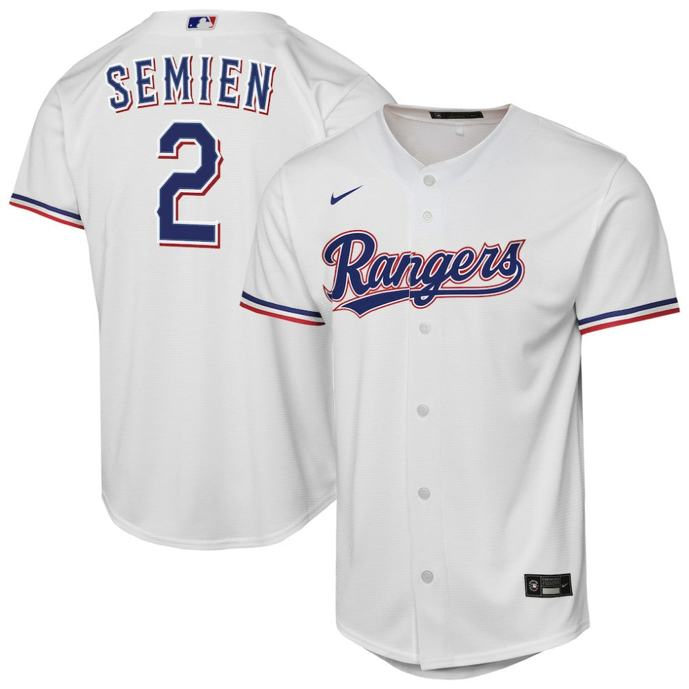 Marcus Semien Texas Rangers Nike Youth Home Replica Player Jersey - White Jerseys