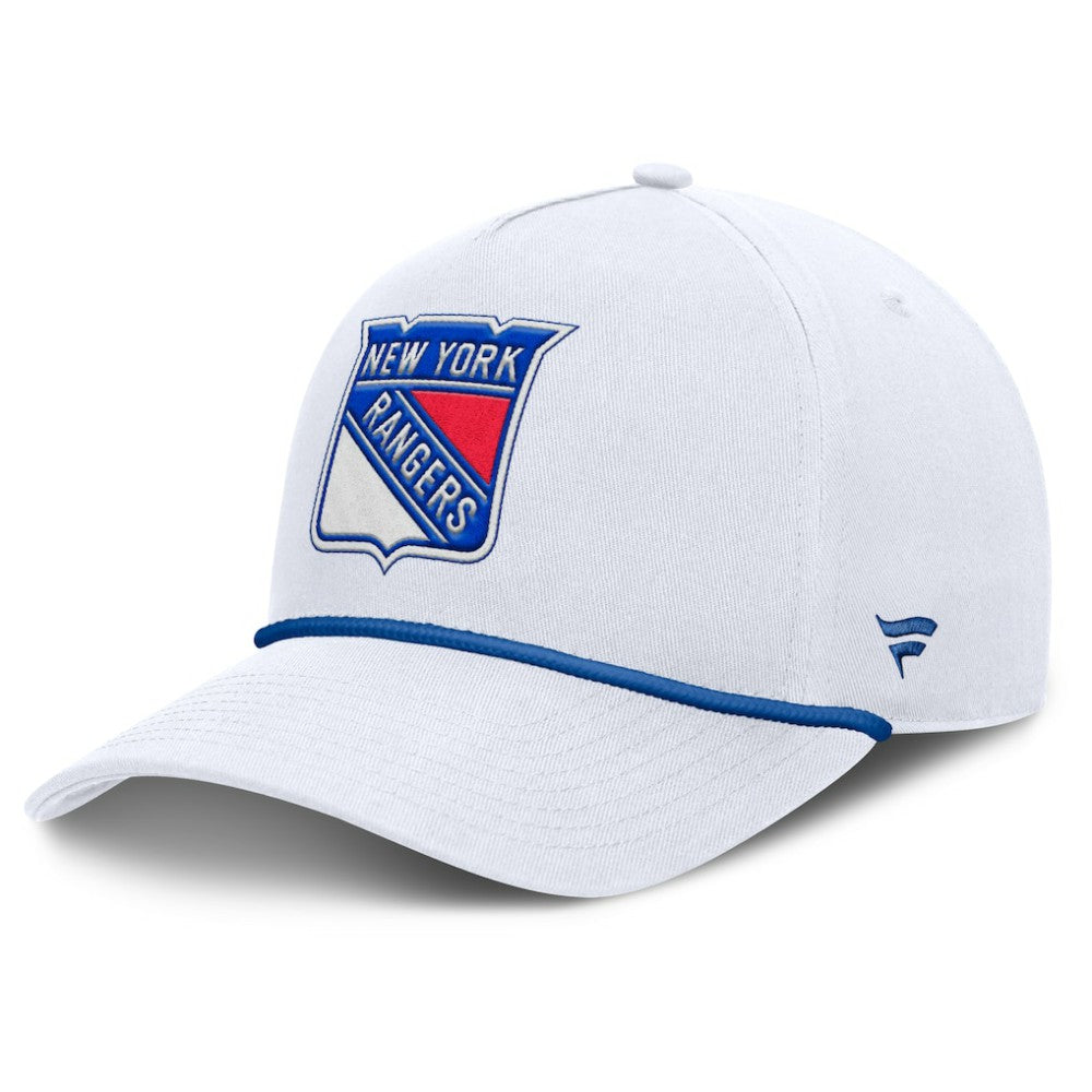 New York Rangers Fanatics Rope A-Frame Adjustable Hat - White | US 201922906