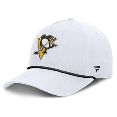 Pittsburgh Penguins Fanatics Rope A-Frame Adjustable Hat - White | US 201922924