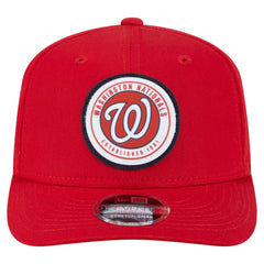 Washington Nationals New Era Circle Patch 9SEVENTY Stretch-Snap Hat - Red Hats