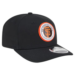San Francisco Giants New Era Circle Patch 9SEVENTY Stretch-Snap Hat - Black Hats
