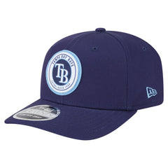Tampa Bay Rays New Era Circle Patch 9SEVENTY Stretch-Snap Hat - Navy Hats