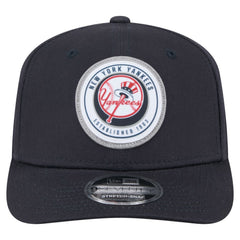 New York Yankees New Era Circle Patch 9SEVENTY Stretch-Snap Hat - Navy Hats