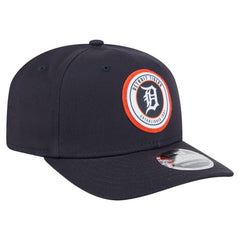 Detroit Tigers New Era Circle Patch 9SEVENTY Stretch-Snap Hat - Navy Hats