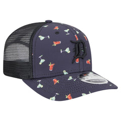 Detroit Tigers New Era Adventure Drinks Pattern 9SEVENTY Stretch-Snap Hat - Navy Hats