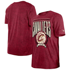 Cleveland Cavaliers Throwback Vintage Boxy Mineral Wash T-Shirt Wine - New Era
