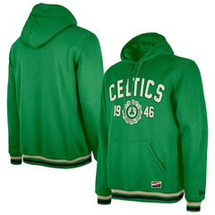 Boston Celtics Throwback Vintage Pullover Hoodie Kelly Green - New Era