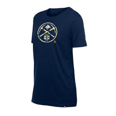 Denver Nuggets Women's Glam Game Flower T-Shirt Navy - New Era