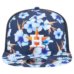Houston Astros New Era Adventure Pattern Golfer Trucker Snapback Hat - Navy Hats