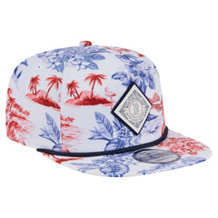 Boston Red Sox New Era Printed Island Golfer Snapback Hat - White Hats