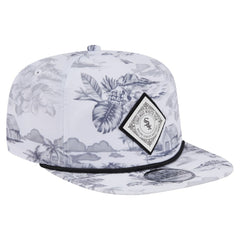Chicago White Sox New Era Printed Island Golfer Snapback Hat - White Hats