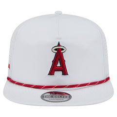 Los Angeles Angels New Era Perforated Golfer Snapback Hat - White Hats