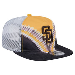 San Diego Padres New Era Tie-Dye Golfer Trucker Adjustable Hat Hats