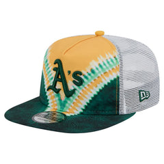 Athletics New Era Tie-Dye Golfer Trucker Adjustable Hat Hats