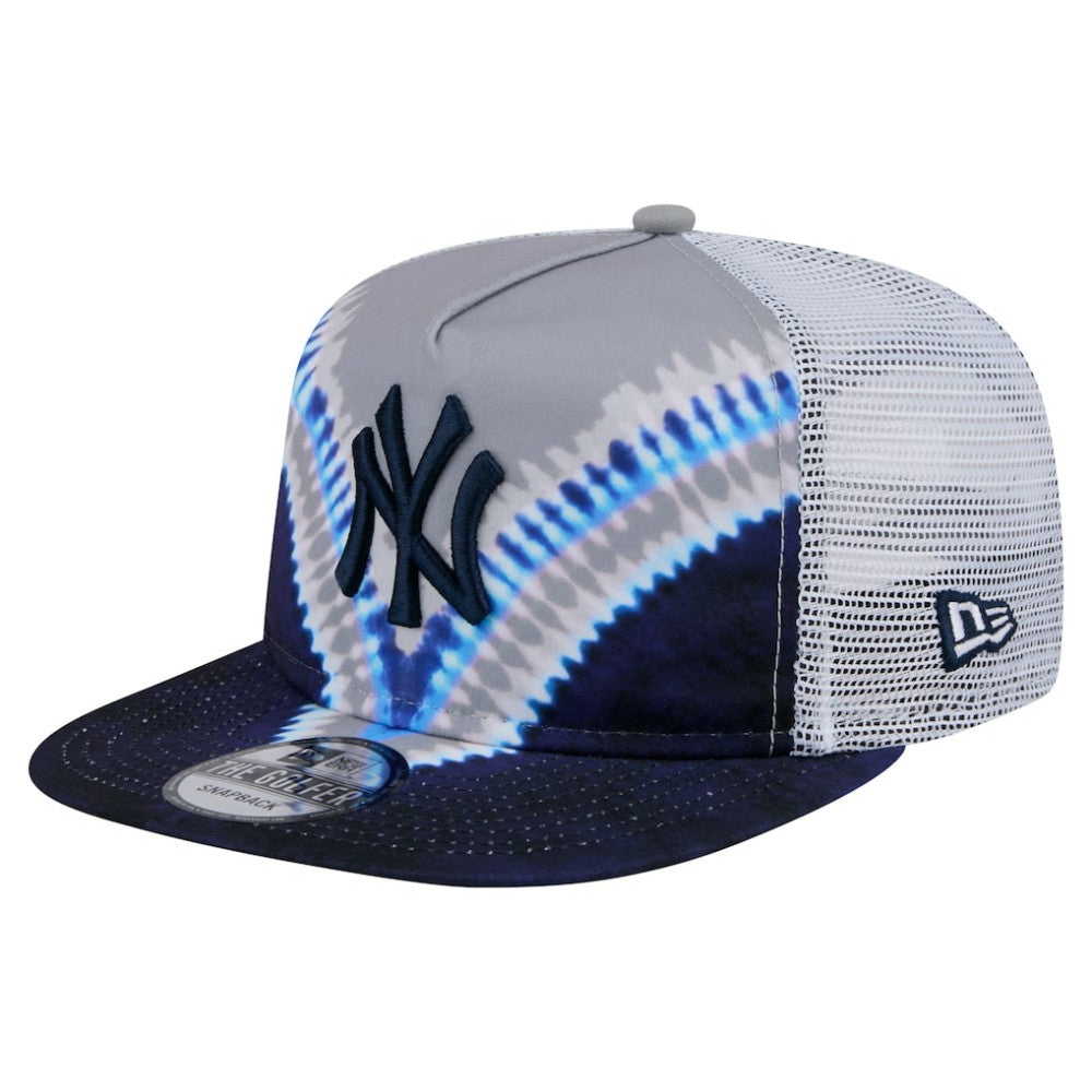 New York Yankees New Era Tie-Dye Golfer Trucker Adjustable Hat Hats