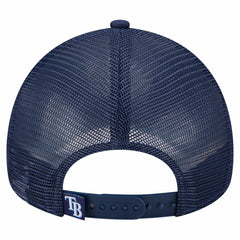 Tampa Bay Rays New Era Distressed 9FORTY A-Frame Adjustable Trucker Hat - Navy Hats