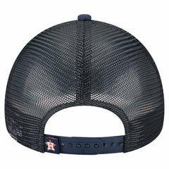Houston Astros New Era Distressed 9FORTY A-Frame Adjustable Trucker Hat - Navy Hats