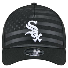 Chicago White Sox New Era American Flag 9FORTY M-Crown A-Frame Adjustable Hat - Black Hats