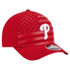 Philadelphia Phillies New Era American Flag 9FORTY M-Crown A-Frame Adjustable Hat - Red Hats