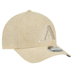 Arizona Diamondbacks New Era Cotton Weave M-Crown A-Frame 9FORTY Adjustable Hat - Beige Hats