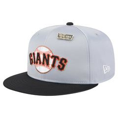 San Francisco Giants New Era Satin 59FIFTY Fitted Hat - Gray/Black Hats