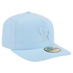 Colorado Rockies New Era Color Pack A-Frame 59FIFTY Fitted Hat - Light Blue Hats