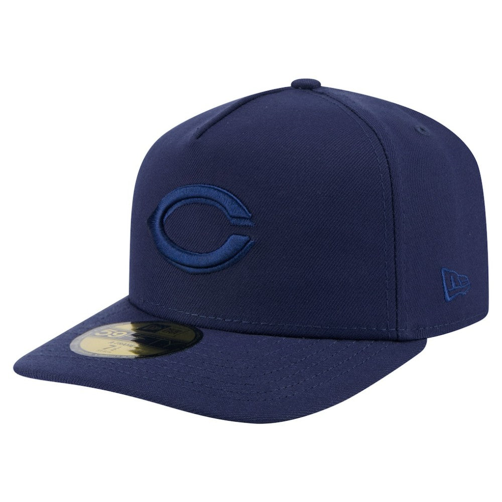 Cincinnati Reds New Era Color Pack A-Frame 59FIFTY Fitted Hat - Navy Hats