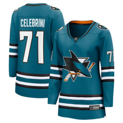 Macklin Celebrini San Jose Sharks Fanatics Women's Home Breakaway Jersey – Teal | US 201925492