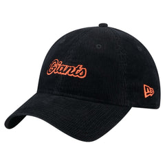 San Francisco Giants New Era Women's Corduroy 9TWENTY Adjustable Hat - Black Hats