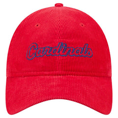 St. Louis Cardinals New Era Women's Corduroy 9TWENTY Adjustable Hat - Red Hats