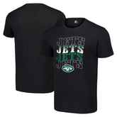 New York Jets Starter Four Name T-Shirt - Black T-shirts