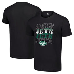 New York Jets Starter Four Name T-Shirt - Black T-shirts